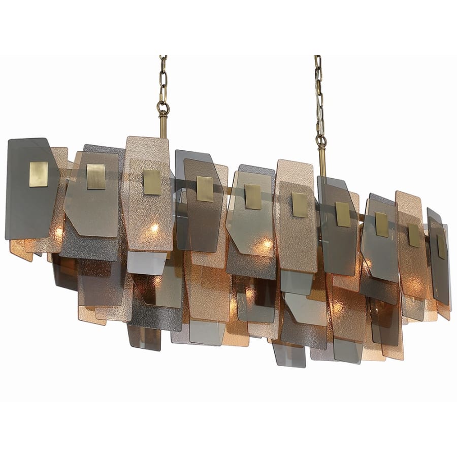 Eurofase Lighting Cocolina 11 Light 48" Wide Abstract Linear Chandelier - Image 1
