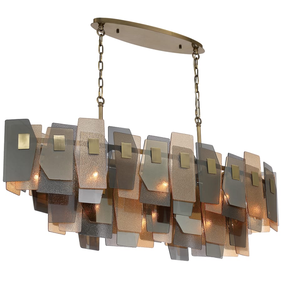 Eurofase Lighting Cocolina 11 Light 48" Wide Abstract Linear Chandelier - Image 3