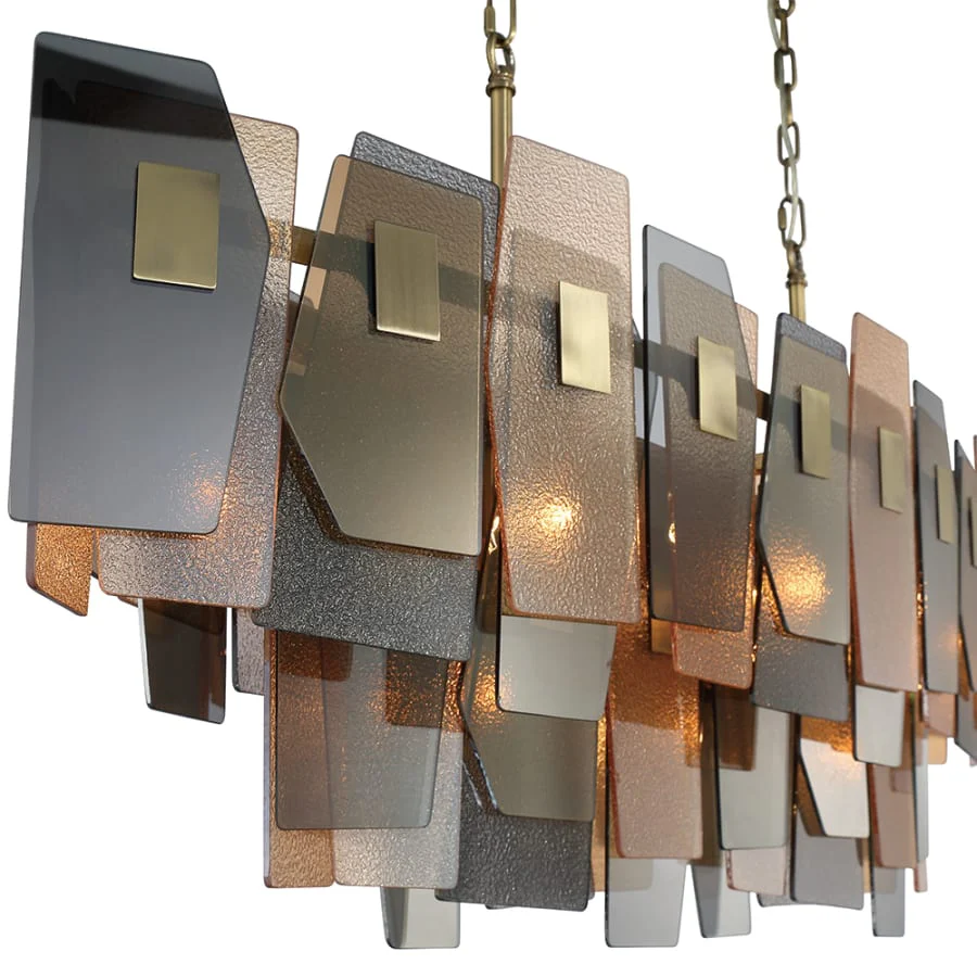 Eurofase Lighting Cocolina 11 Light 48" Wide Abstract Linear Chandelier - Image 2