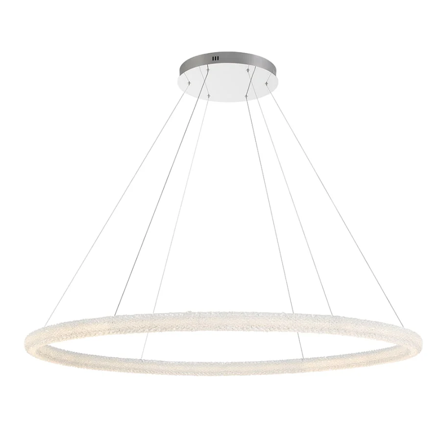 Eurofase Lighting Sassi 60" Wide LED Crystal Ring Chandelier - Image 3