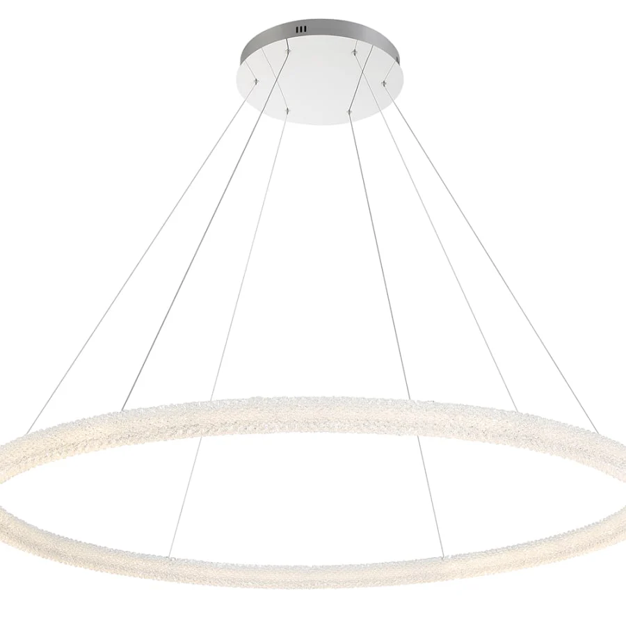 Eurofase Lighting Sassi 60" Wide LED Crystal Ring Chandelier - Image 2