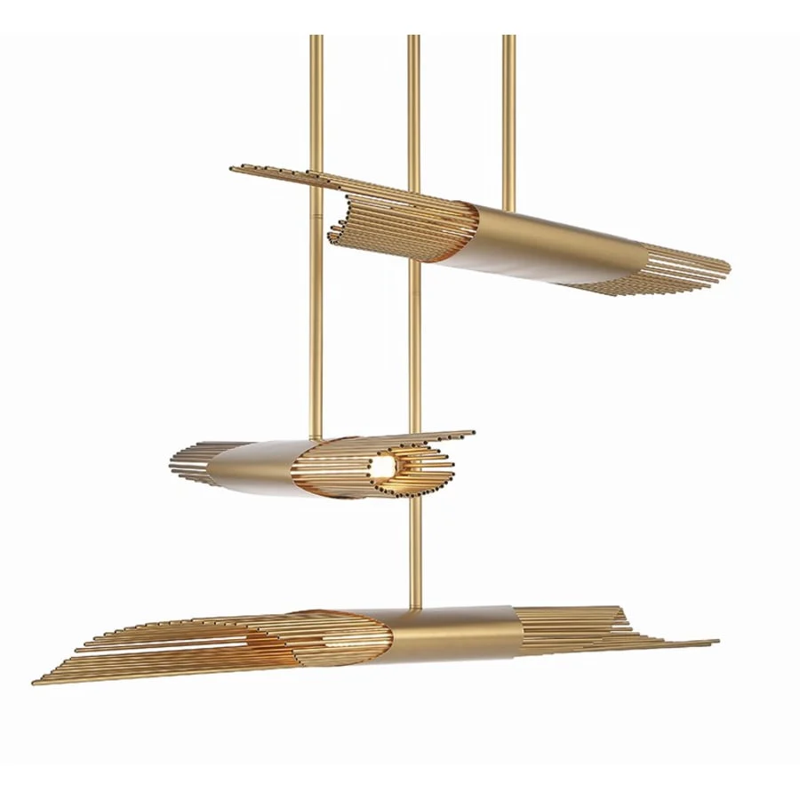 Eurofase Lighting Umura 3 Light 52" Wide LED Abstract Multi Light Pendant - Image 1