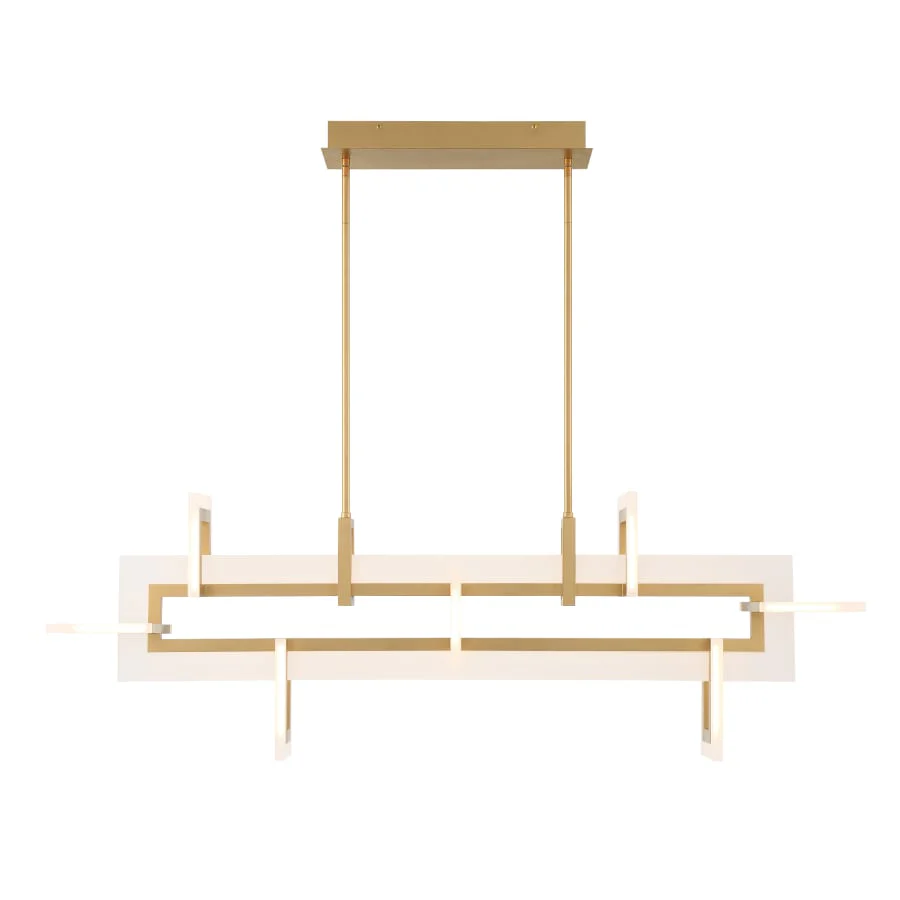 Eurofase Lighting Inizio 49" Wide Linear Chandelier - Image 3