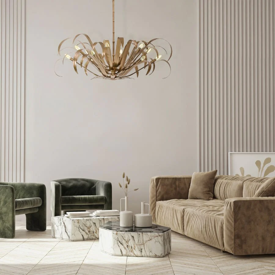 Eurofase Lighting Kagra 12 Light 56" Wide Chandelier - Image 3