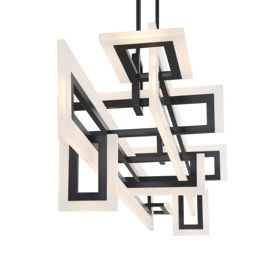 Eurofase Lighting Inizio 55" Wide 3000K LED Geometric Linear Chandelier - Image 2