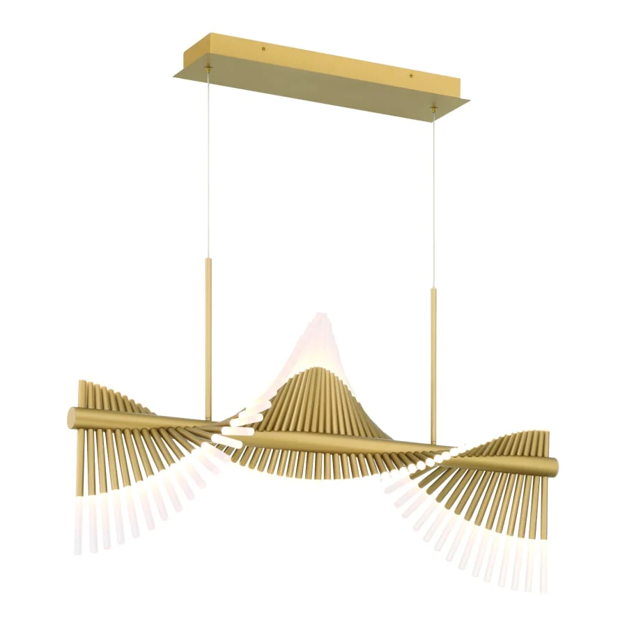 Eurofase Lighting Voltik 40" Wide LED Abstract Linear Chandelier - Image 2