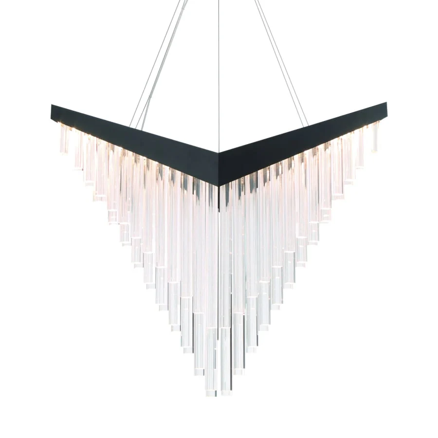 Eurofase Lighting Vivien 32" Wide LED Abstract Linear Chandelier - Image 1