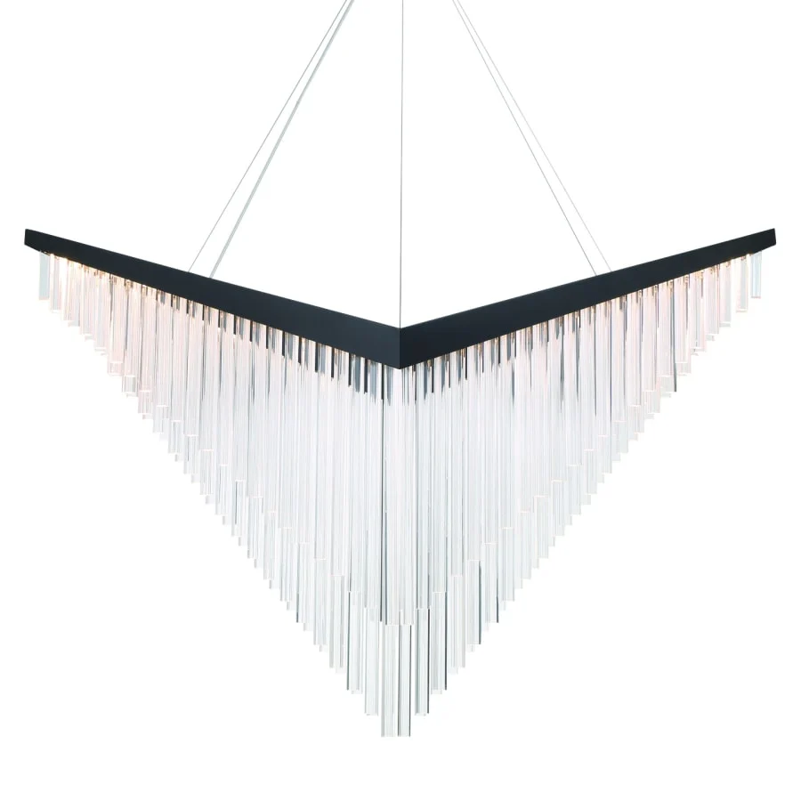Eurofase Lighting Vivien 60" Wide LED Abstract Linear Chandelier - Image 1