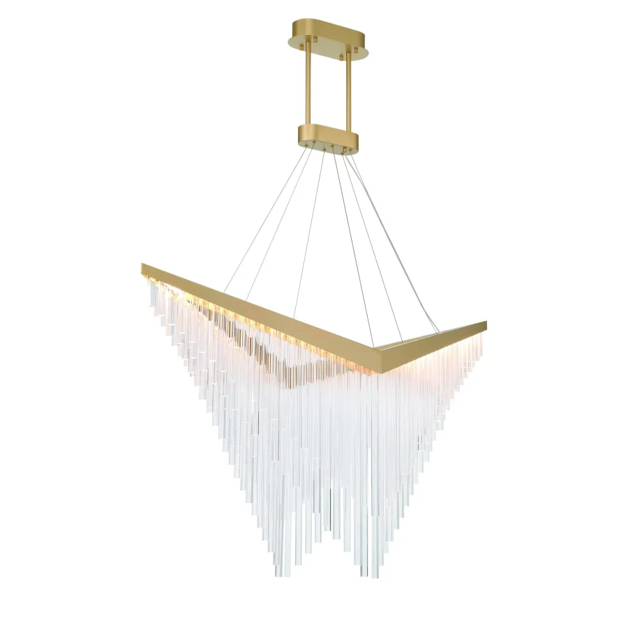 Eurofase Lighting Vivien 60" Wide LED Abstract Linear Chandelier - Image 2
