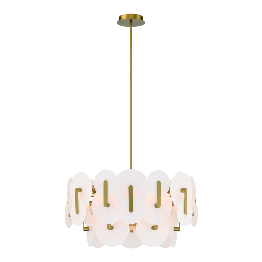 Eurofase Lighting Nuvola 24" Wide LED Abstract Drum Chandelier - Image 2
