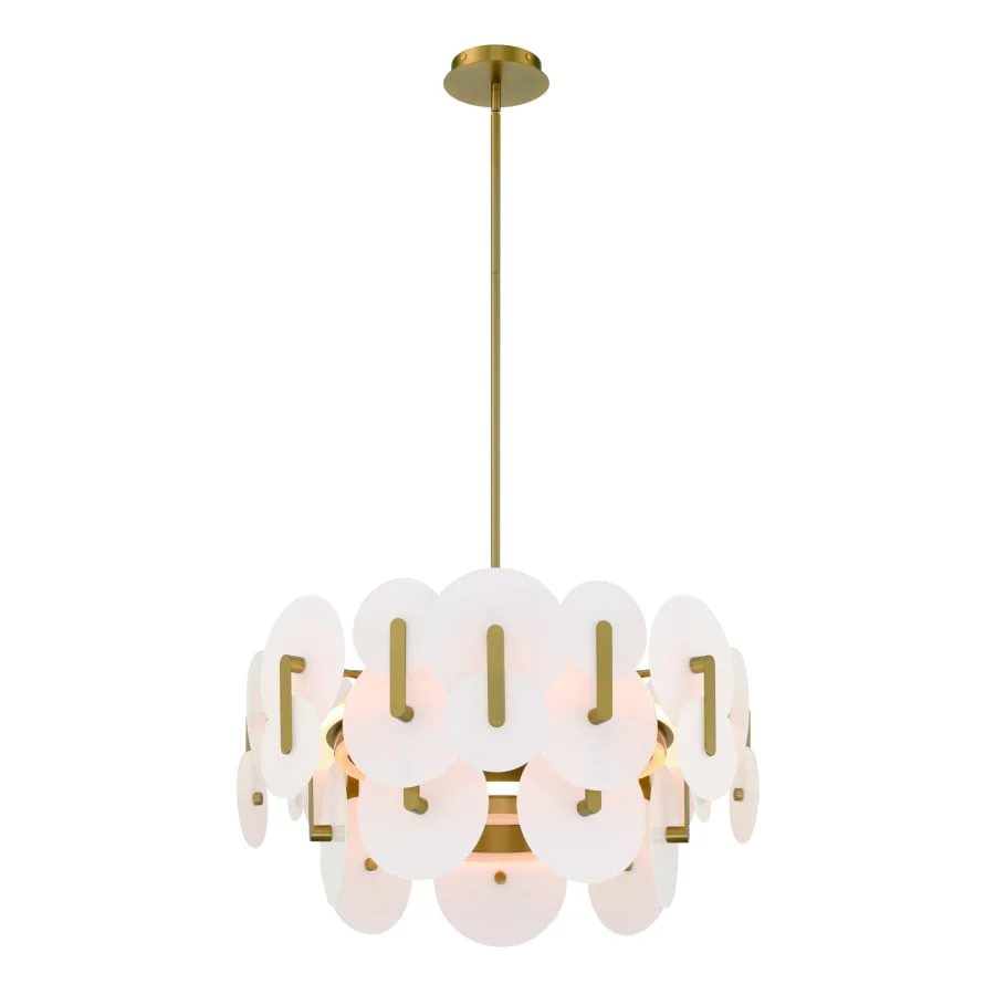 Eurofase Lighting Nuvola 24" Wide LED Abstract Drum Chandelier - Image 3