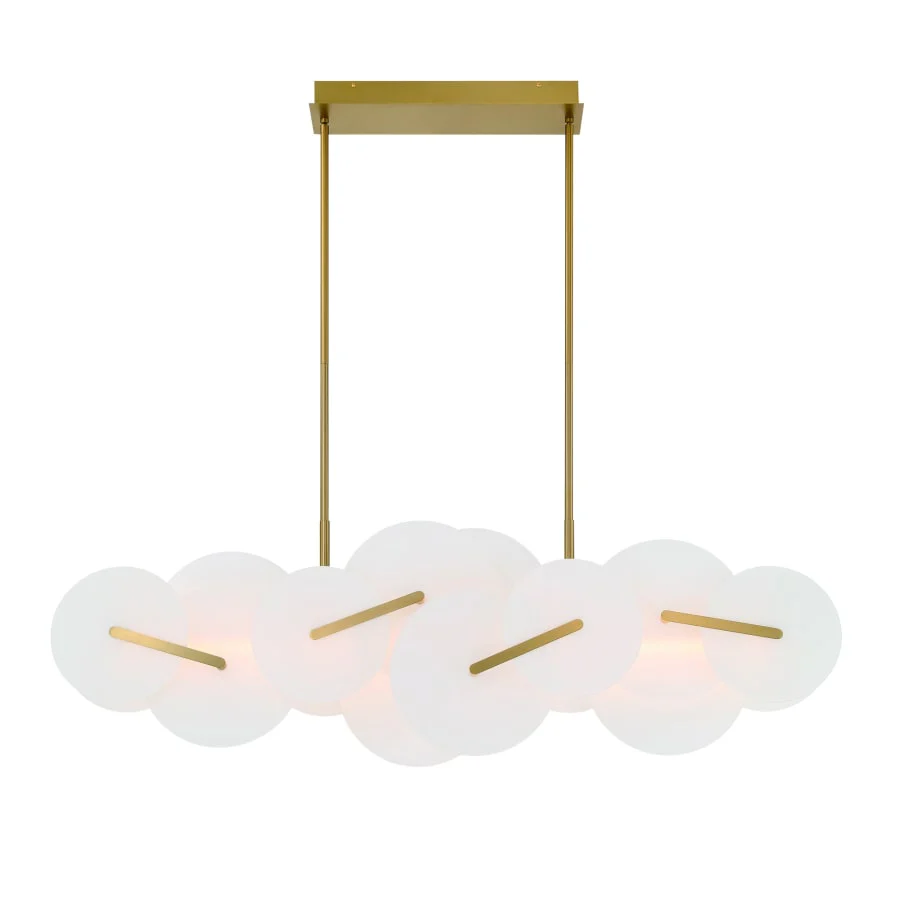 Eurofase Lighting Nuvola 56" Wide LED Abstract Linear Chandelier - Image 2