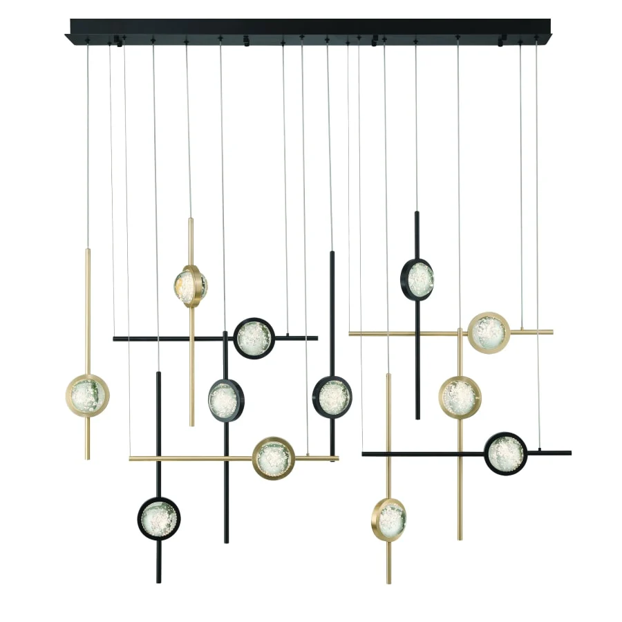 Eurofase Lighting Barletta 55" Wide LED Abstract Chandelier - Image 1
