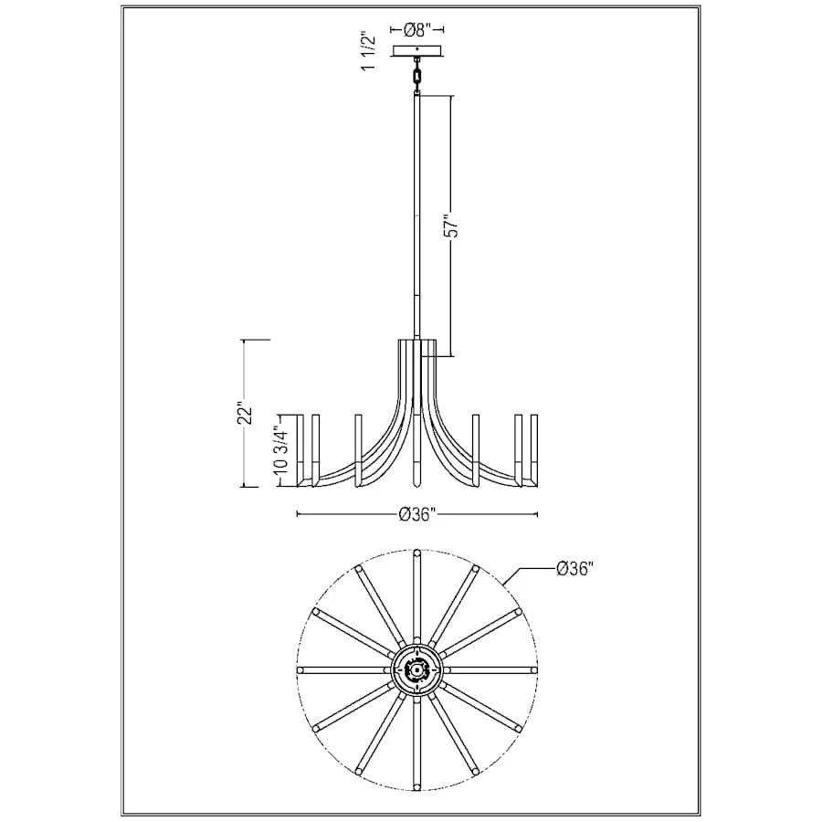 Eurofase Lighting Olette 36" Wide Chandelier - Image 2