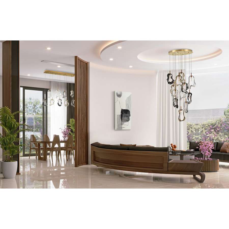 Eurofase Lighting Norah 24" Wide Crystal Chandelier - Image 2