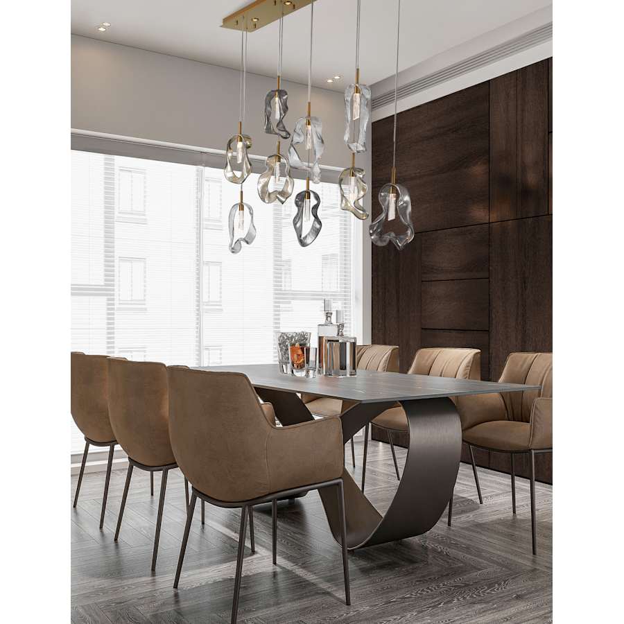 Eurofase Lighting Norah 51" Wide Crystal Linear Chandelier - Image 2