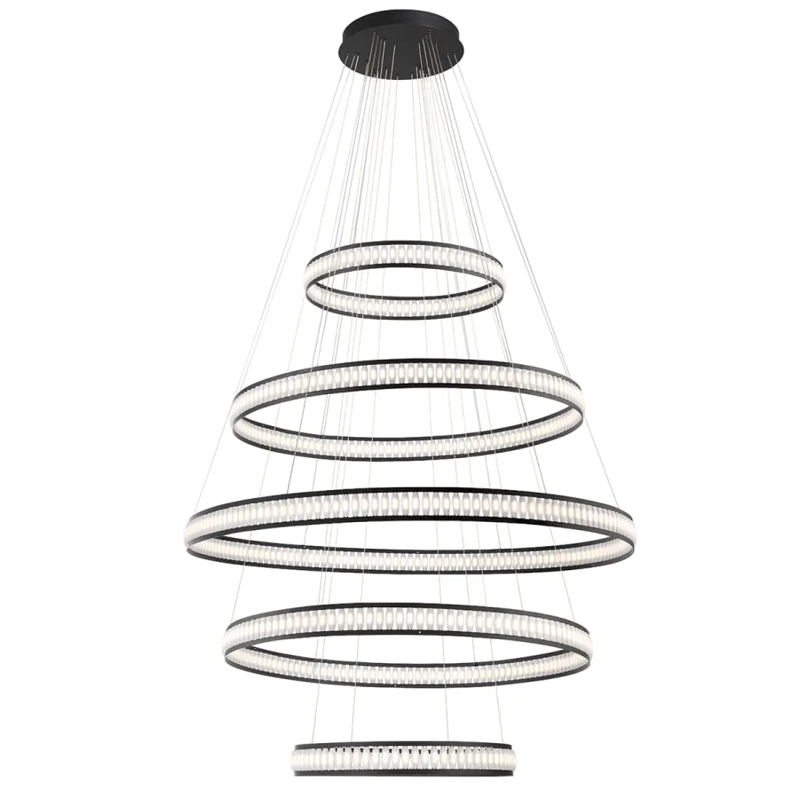 Eurofase Lighting Forester 60" 5 Tier Round Chandelier - Image 1