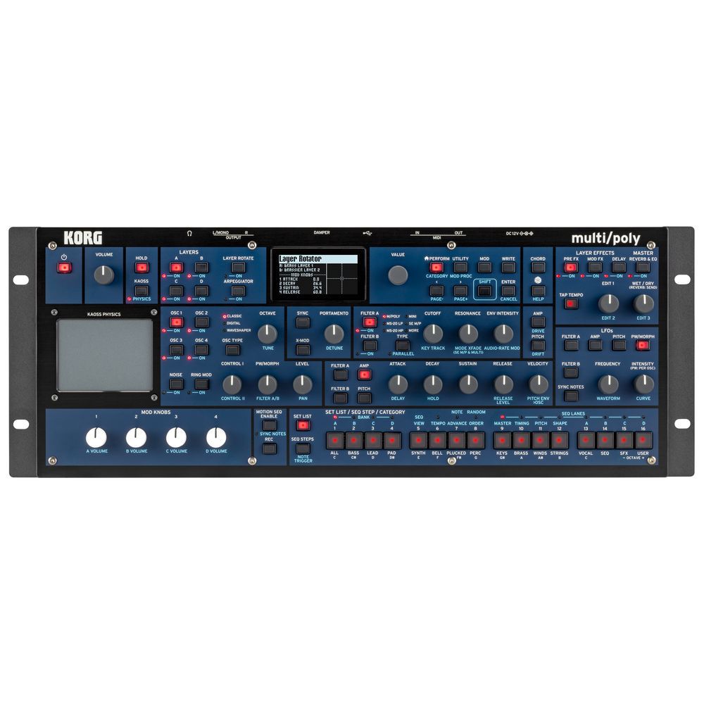 Korg Multi/Poly-M Rackmount Module Digital Synthesizer - Image 1