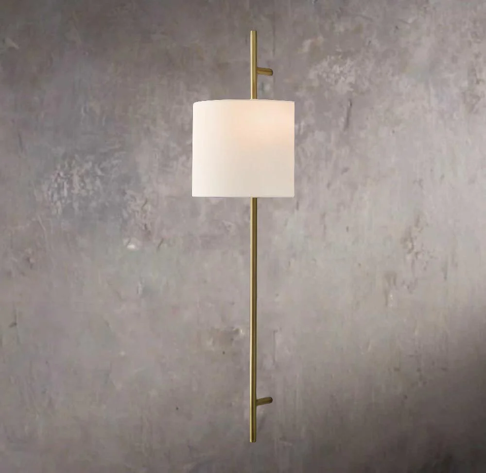 Vela Eight-Sided Bar Wall Sconce – Circular Shade