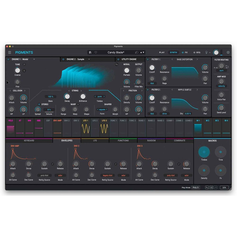 Arturia Pigments 7 Polychrome Software Synthesizer (eLicense Download Only) - Image 1