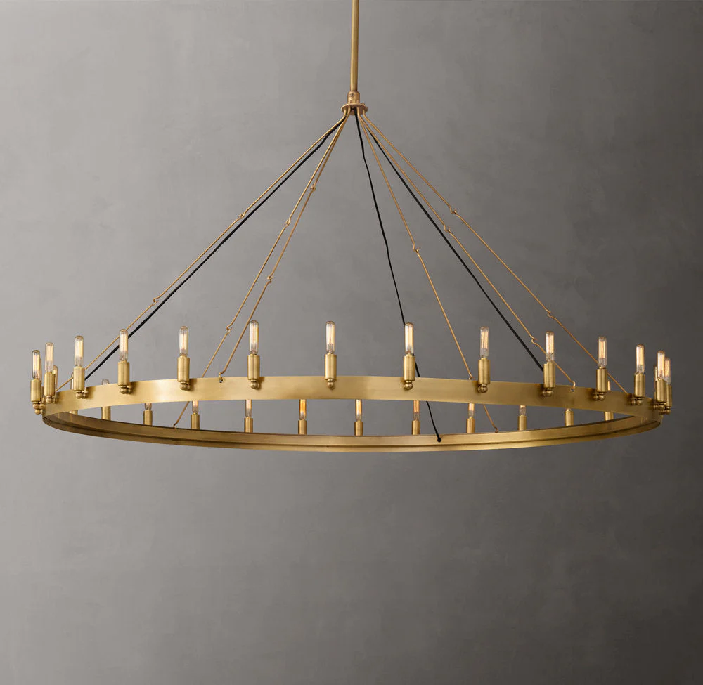 Camino Retro Edison Bulb Round Chandelier 63" - Image 2