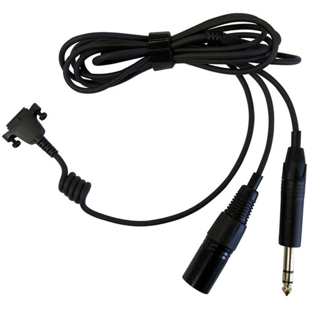 Sennheiser Cable-II-X3K1-Gold Straight Cable w/ XLR & 1/4 Connectors for HMD Headsets - Image 1