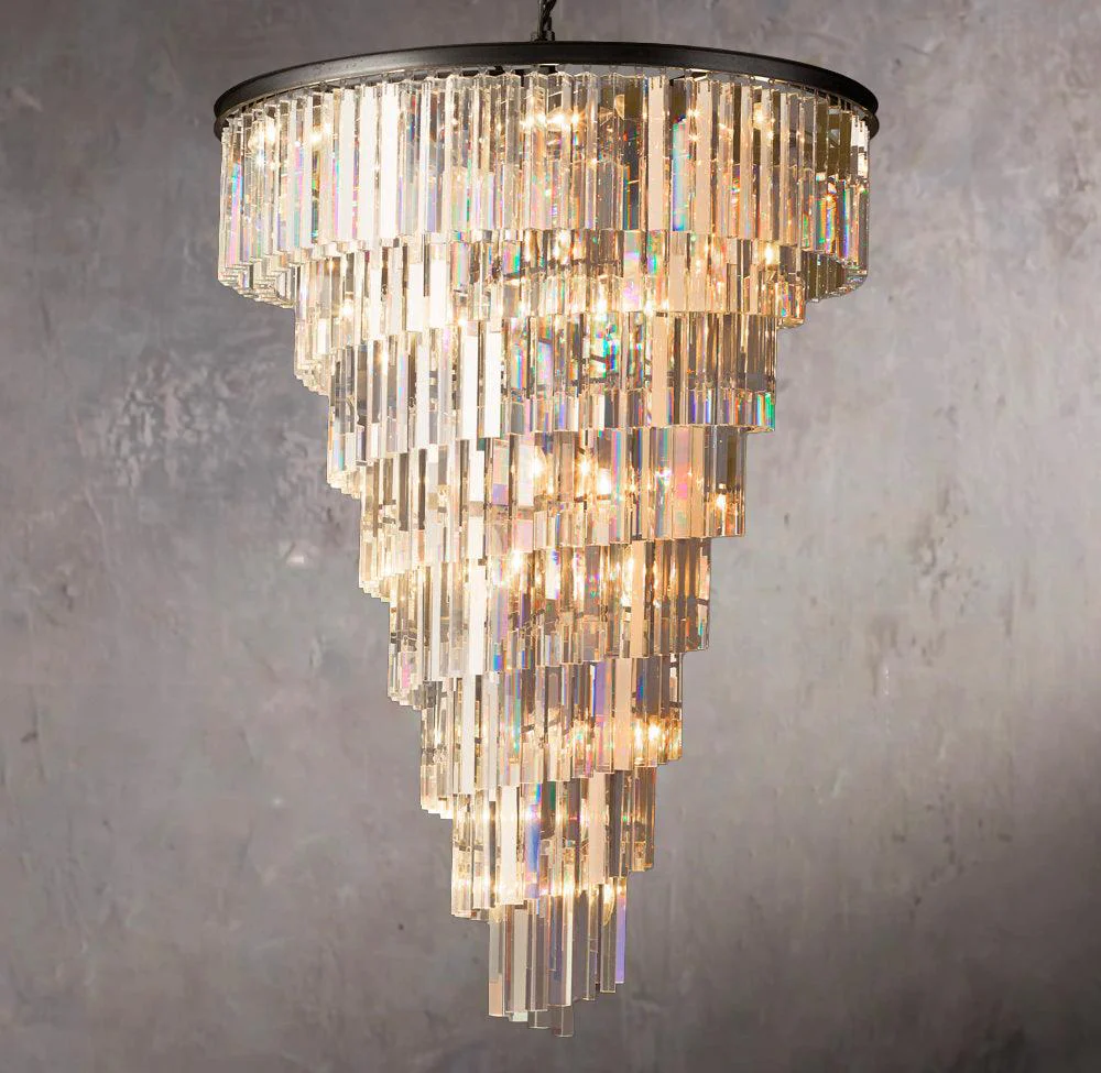 Spiral Pendant Light Fixture 36″