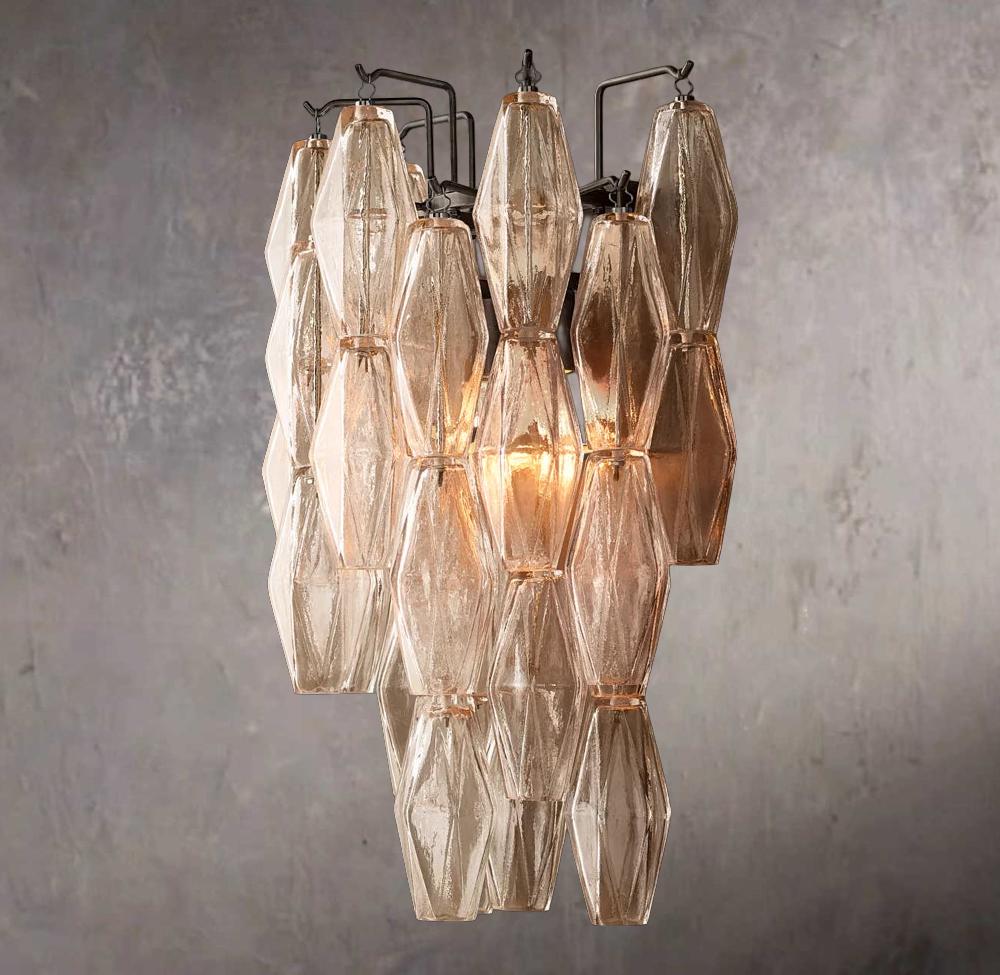 Chiaras Clarity Glass Wall Sconce - Image 2