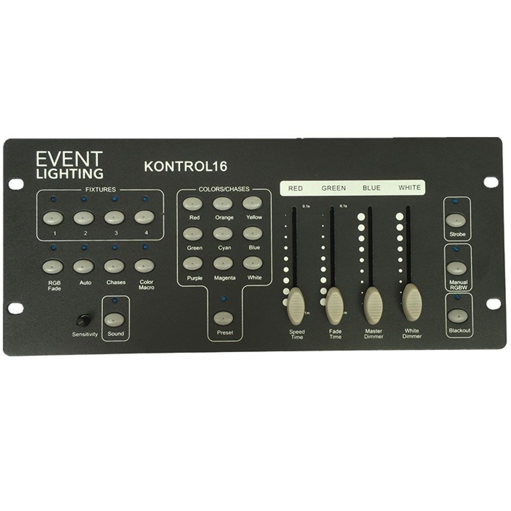 Event Lighting Lite Kontrol 16 4x RGBW Fixture DMX Controller - Image 1