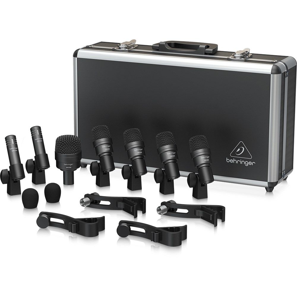 Behringer BC1200 7-Piece Drum Microphone Set for Studio & Live w/ Case - Image 1