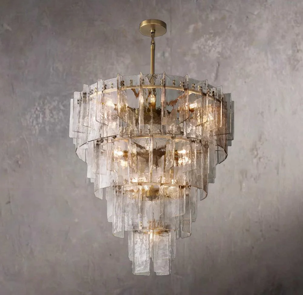 San Marcos Alabaster Circular Tiered Chandelier 60" - Image 2