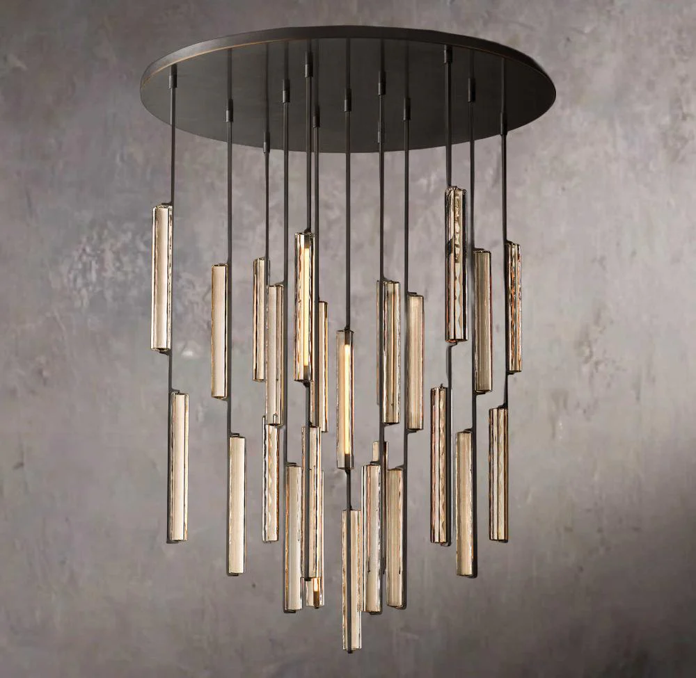 Audubons Crystal Circular Chandelier 56" - Image 3