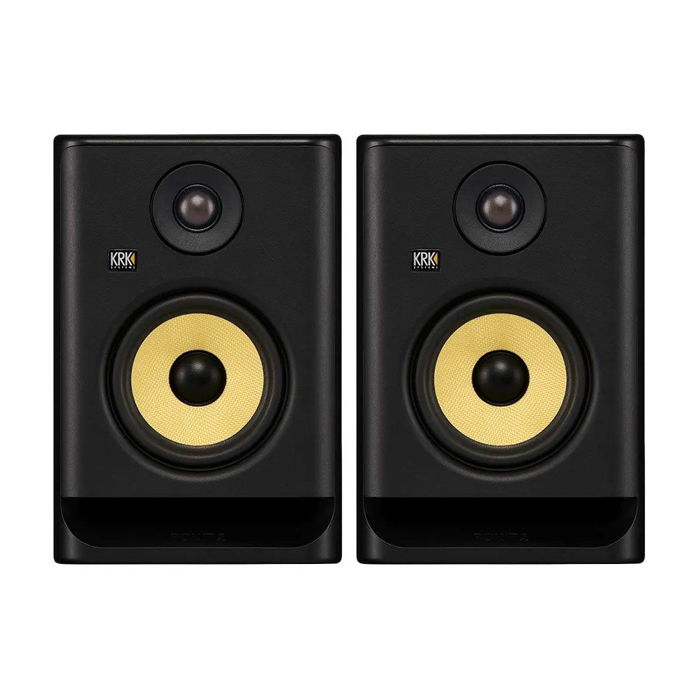 KRK ROKIT RP5G5 5" Studio Monitors w/ Three Voicing Modes & Iso Pads  (Black Pair) - Image 1