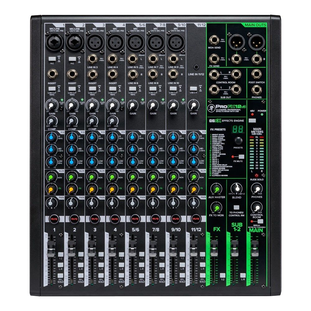 Mackie ProFX12V3 12-Channel Mixer w/ USB - Image 1