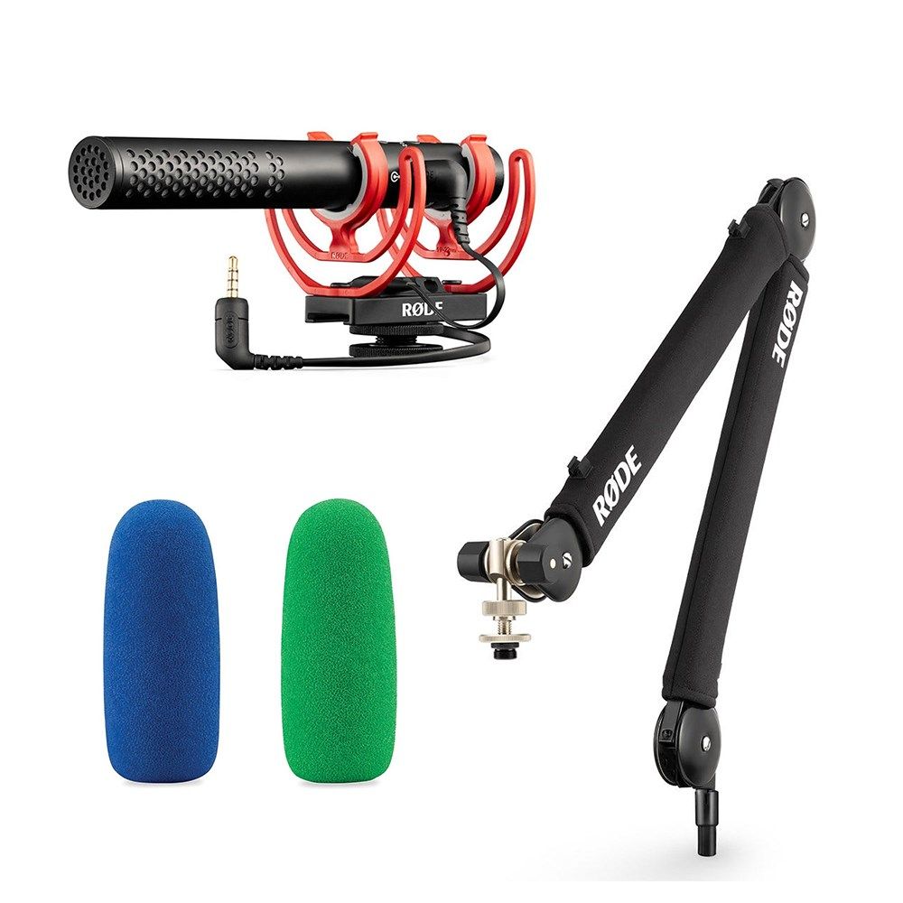 Rode VideoMic NTG Pack w/ VideoMic NTG Mic, PSA1+ Boom Arm & WS-Chroma Windshield