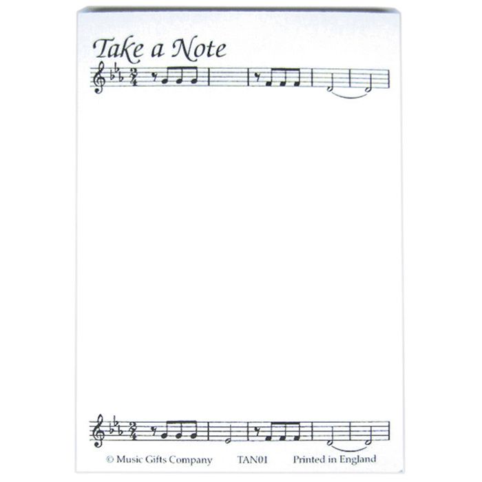 Music Gifts Take A Note Note Pad - Image 1