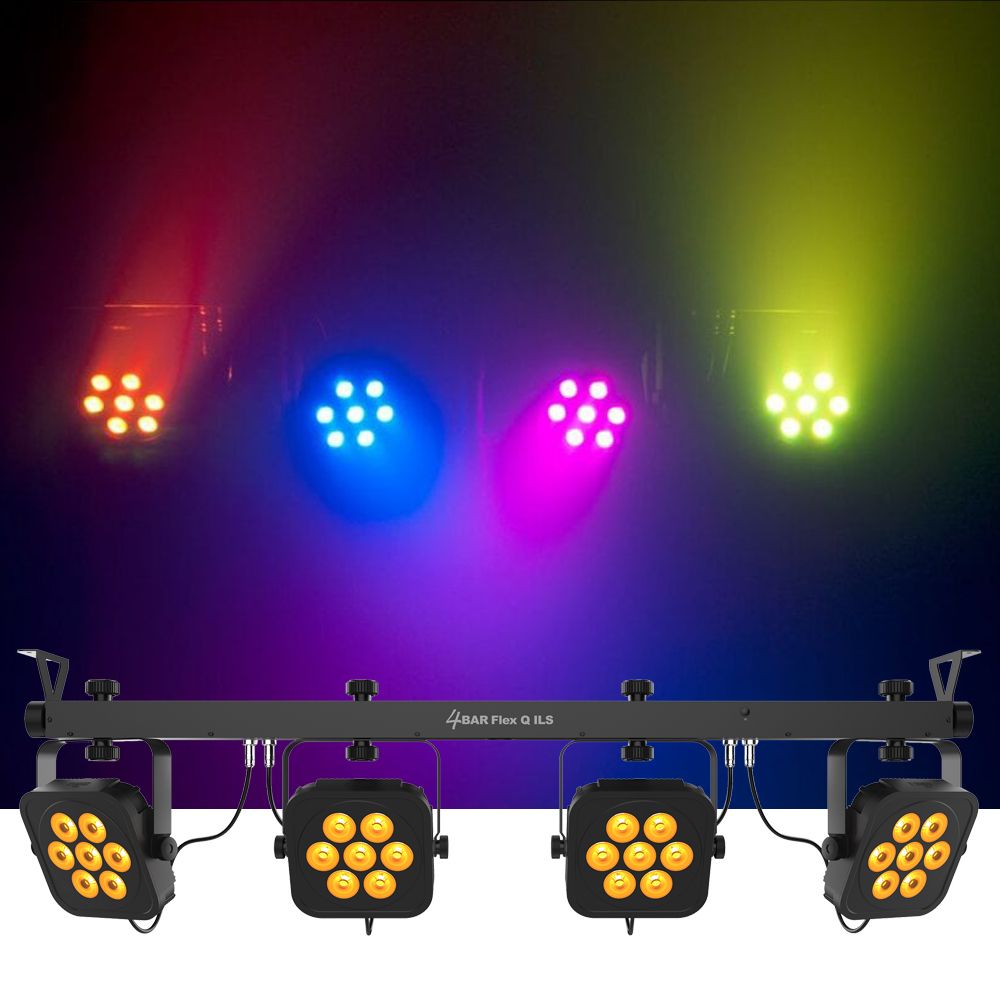 Chauvet DJ 4Bar Flex Q ILS Flex Mount Wash Lighting Set w/ILS - Image 1