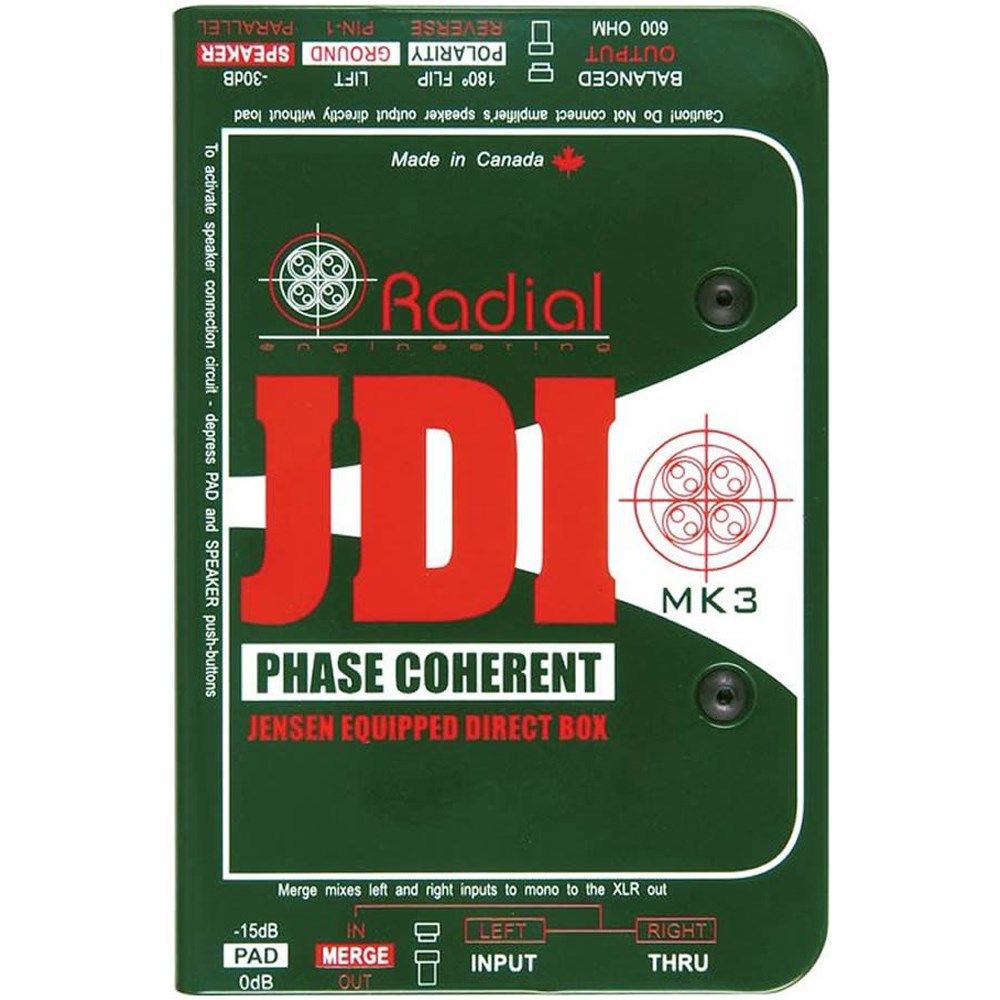 Radial JDI Passive Direct Box w/ Jensen Audio Transformer - Image 1