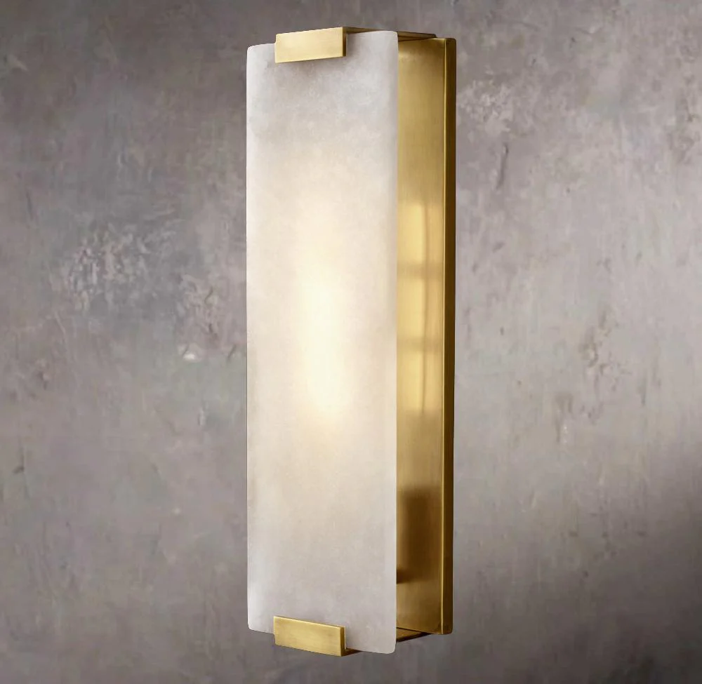Artisanal Alabaster Grande Wall Sconce