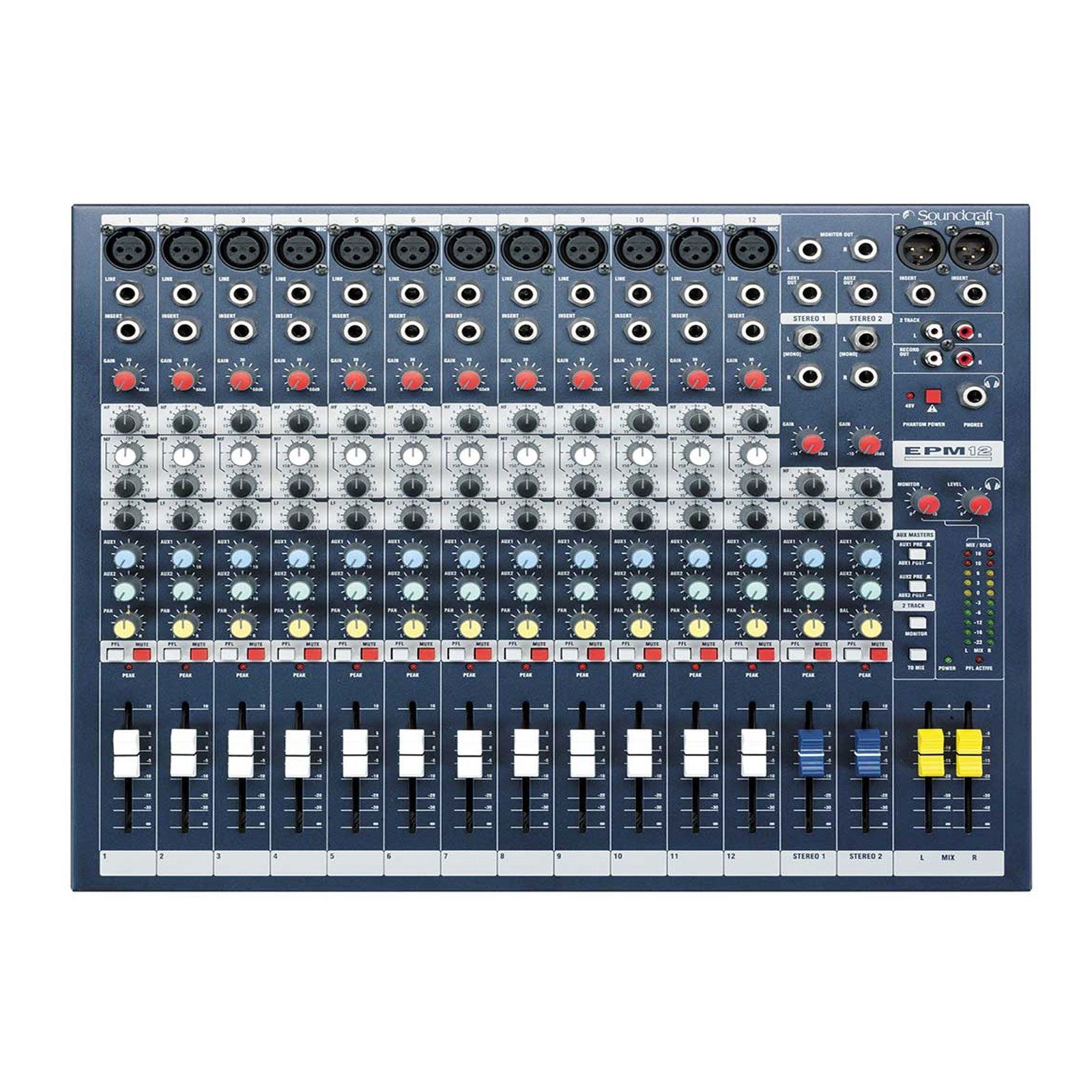 Soundcraft EPM12 12-Channel Analog Mixer - Image 1