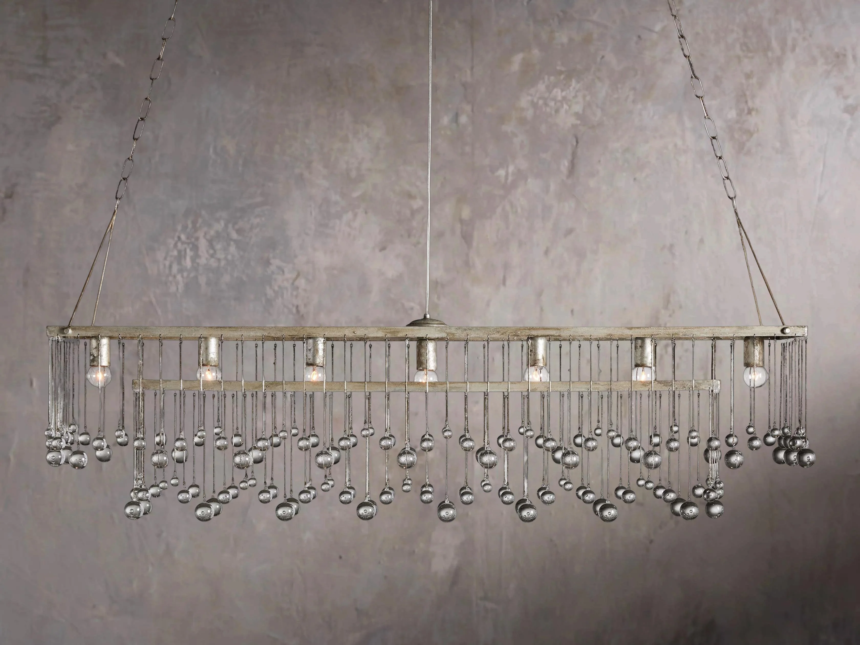 Aubrey Rectilinear Hanging Lamp in Chrome - Image 2