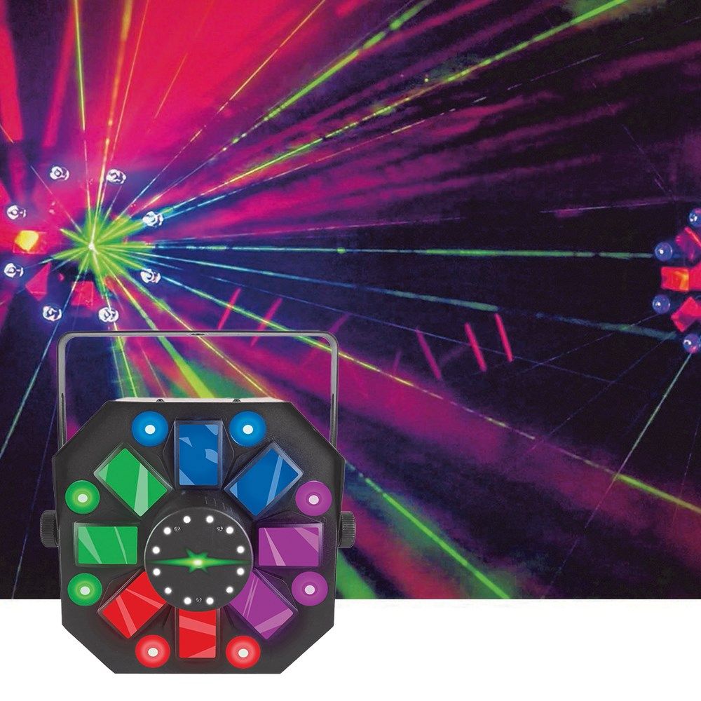 CR Lite Mixlaser II LED Lighting Effect w/ Strobes, Laser & Wash - Image 1