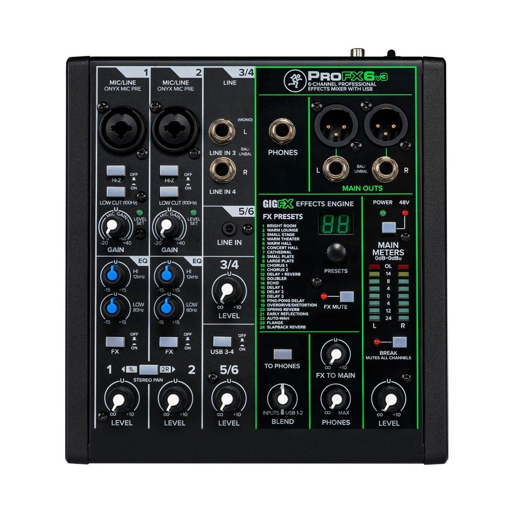 Mackie ProFX6V3 6-Channel Mixer w/ USB - Image 1