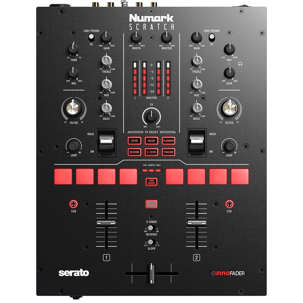 Numark Scratch 24-Bit 2-Ch Scratch Mixer w/ Innofader & Serato DJ Pro - Image 1