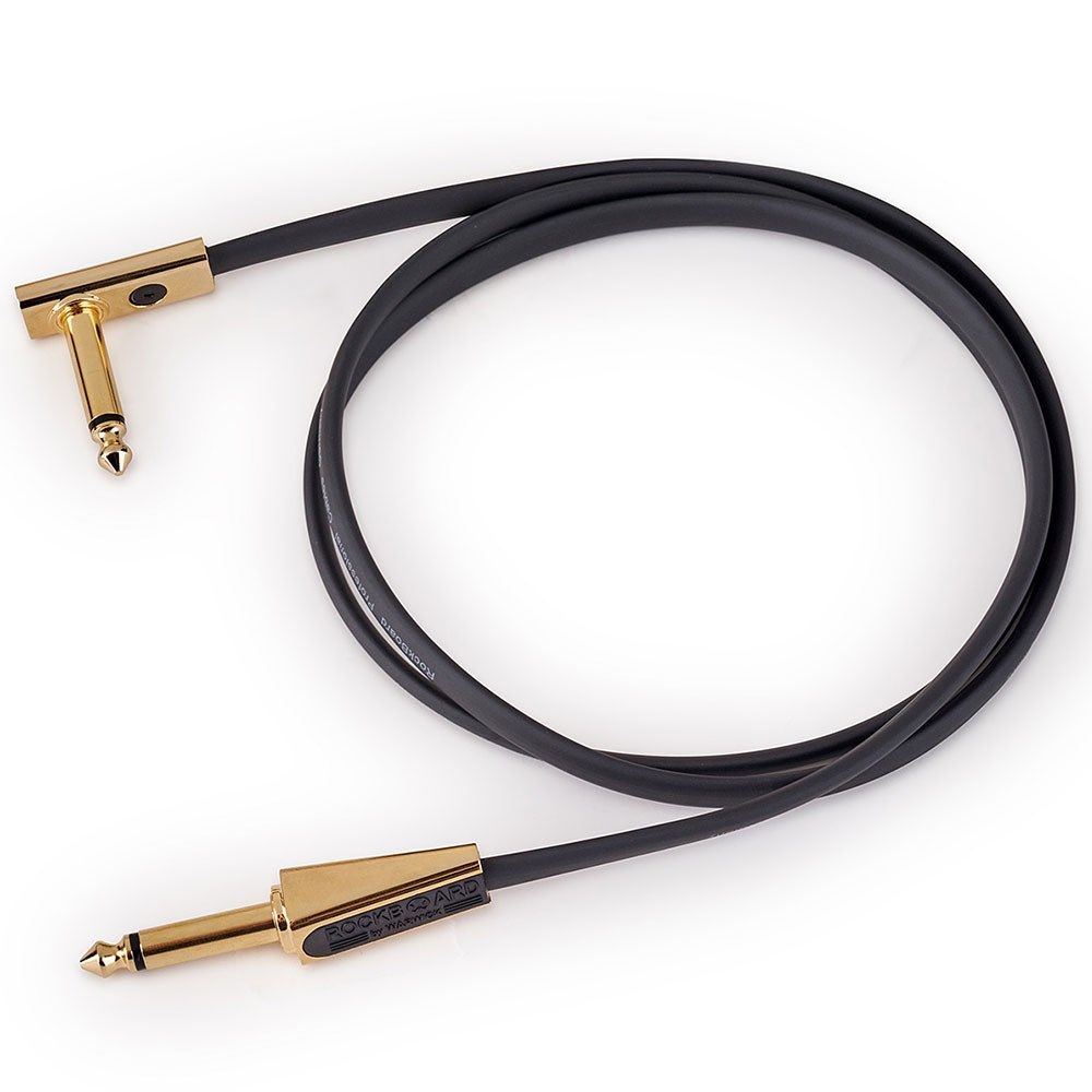 RockBoard Flat Looper/Switcher Connector Cable 100cm Gold - Image 1