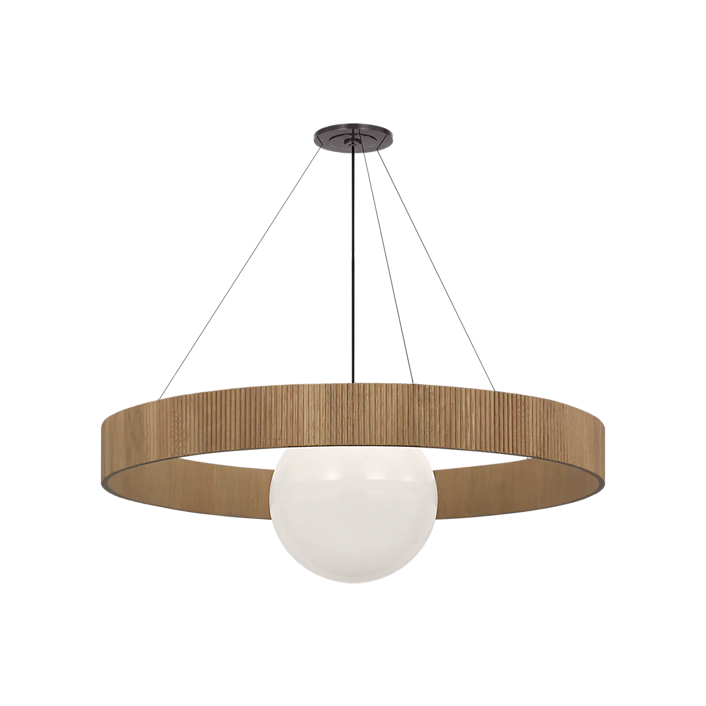 Arena 53″ Ring and Globe Chandelier