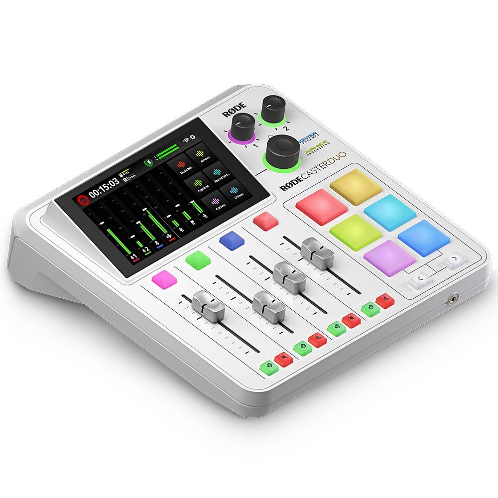 Rode RodeCaster Duo Integrated Audio Production Studio (White) - Image 1