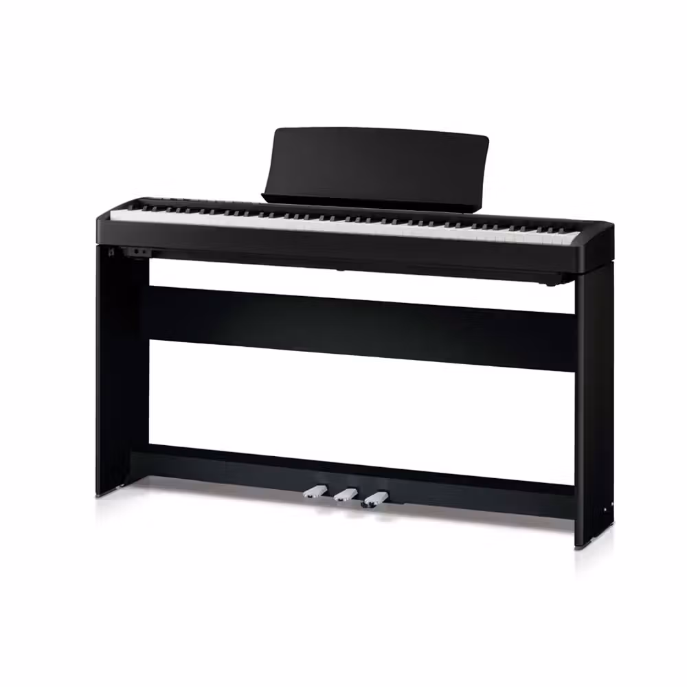 Kawai ES120 Digital Piano w/ HML2B Stand & F351B Tri-Pedal Unit (Black) - Image 1