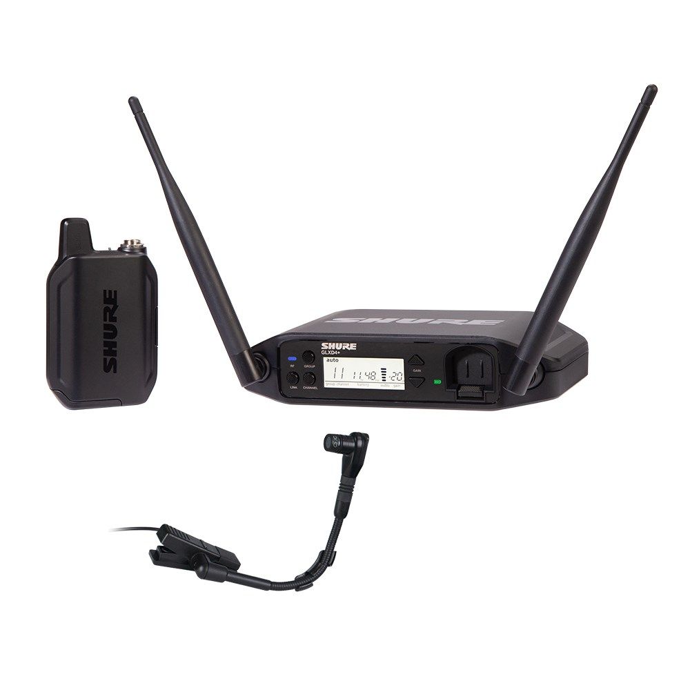 Shure GLXD14+ / B98 Digital Wireless Instrument System w/ BETA98H Flexible Gooseneck Mic - Image 1