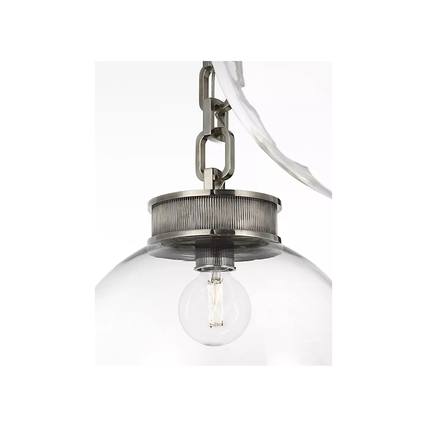 Bellamy 2 Light Statement Chain 16" Globe Chandelier - Image 2